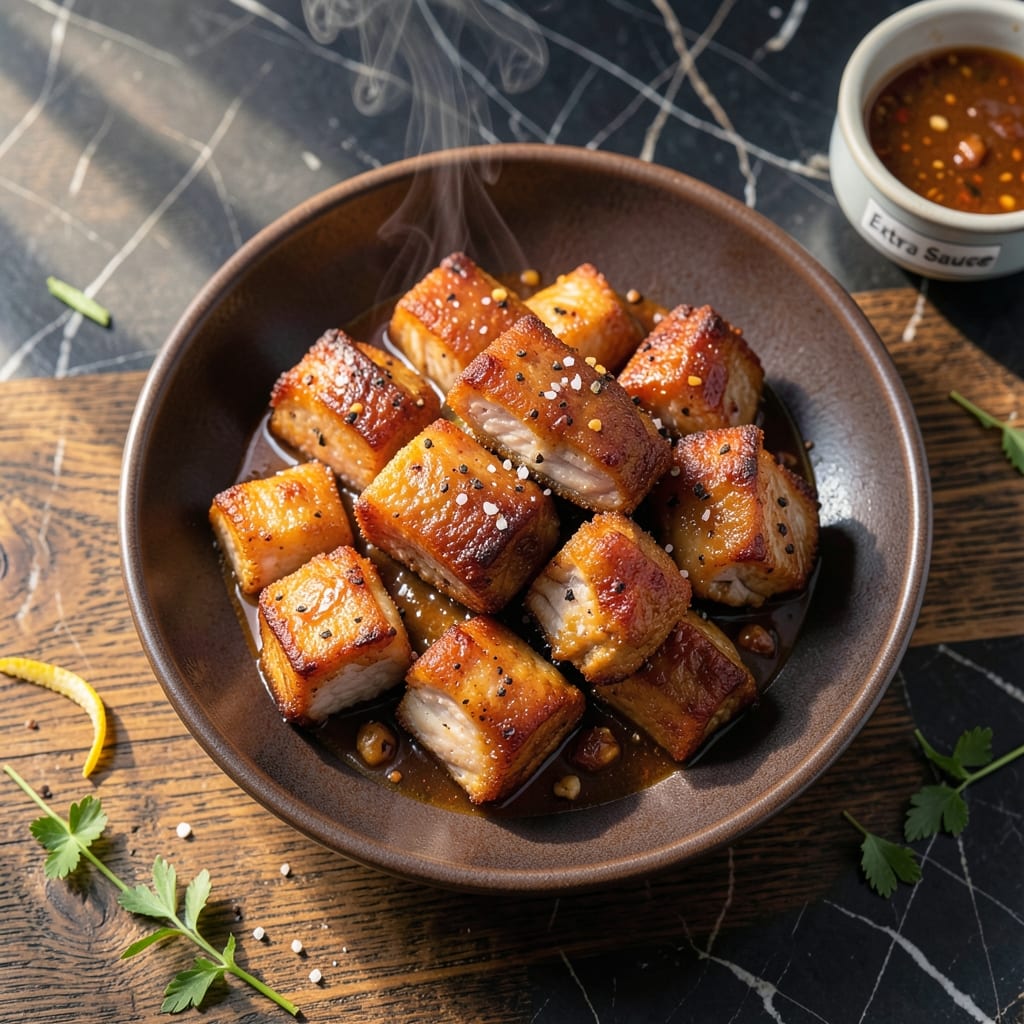 Fried Pork Recipe With Sauce: Glazed Crispy Bites and Rich Dipping Sauce