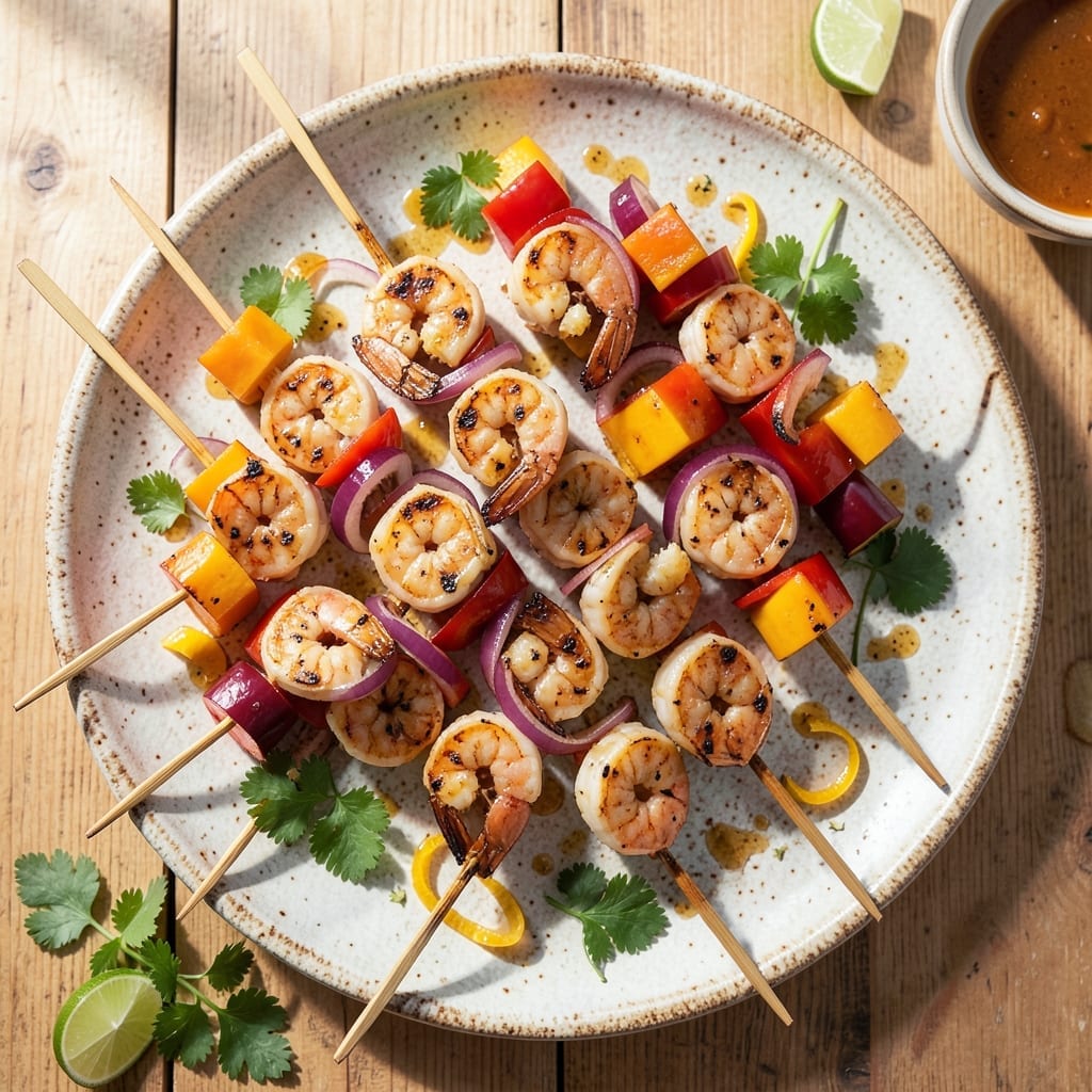 Grilled Shrimp and Mango Skewers Recipe: Tropical Sweetness Meets Smoky Char