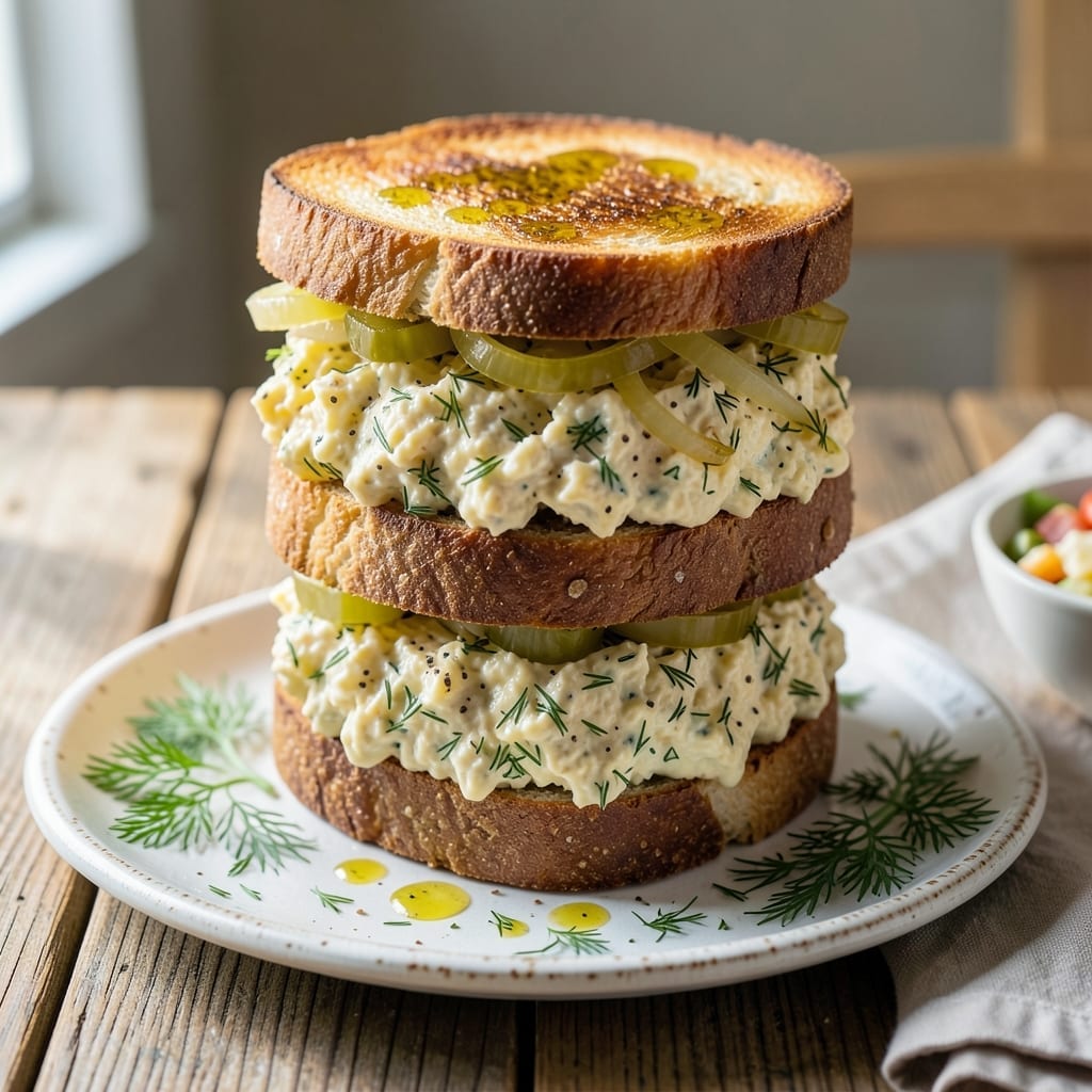 Egg Salad Sandwich Recipe With Pickles: Classic Creamy Bite with Tangy Crunch