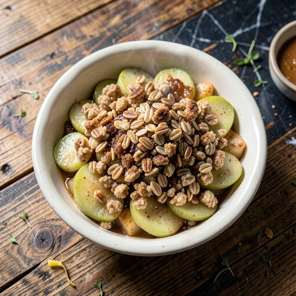 Recipe For Apple Crisp Using Fresh Apples: Warm Spiced Oat Topping Recipe For Apple Crisp Using Fresh Apples: Warm Spiced Oat Topping
