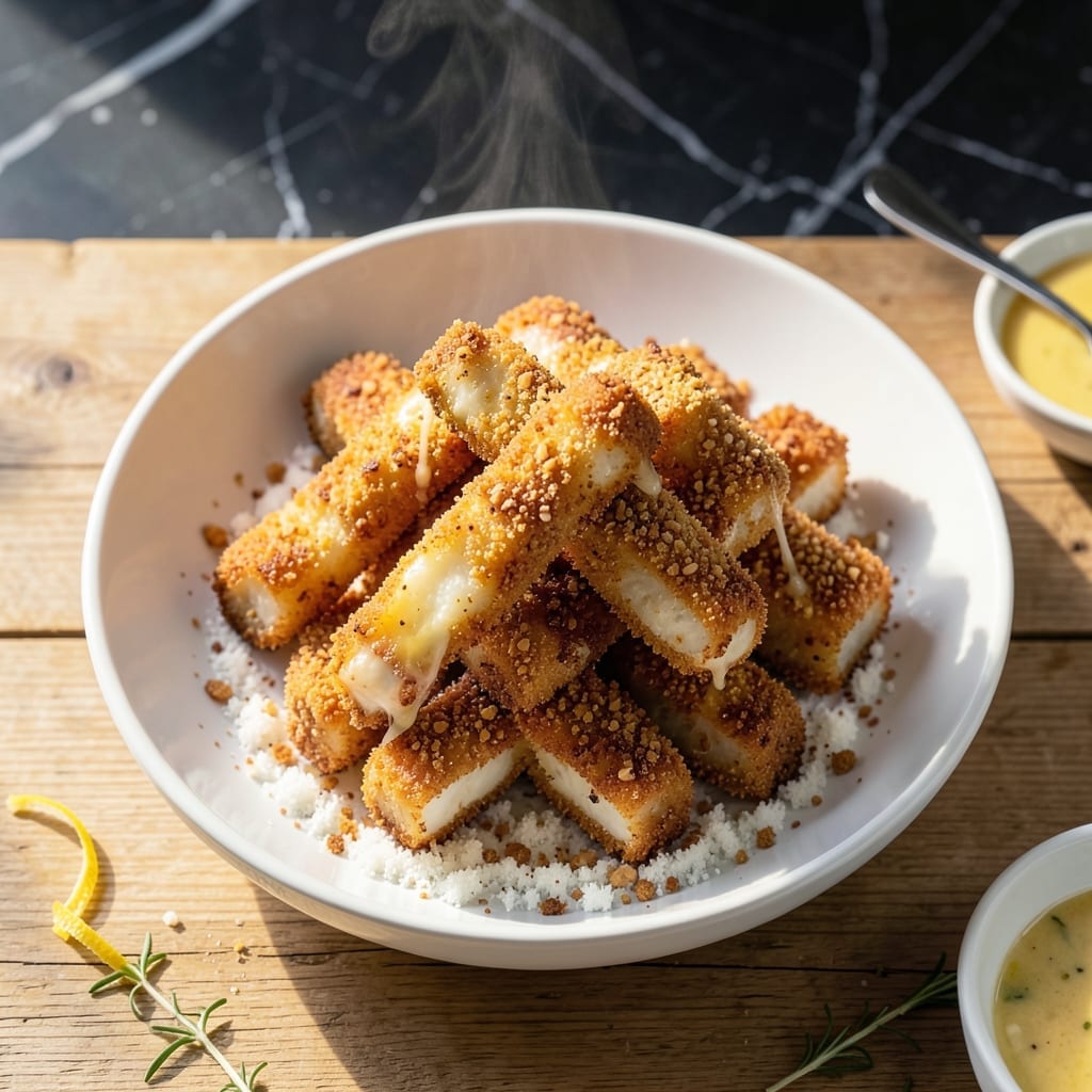 Mozzarella Sticks Recipe No Breadcrumbs: Almond Flour Crisp Coating