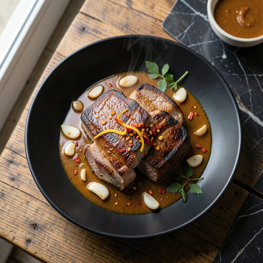 Pork Steak Recipe Yummy Kitchen: Garlicky Soy-Marinated Tender Cuts
