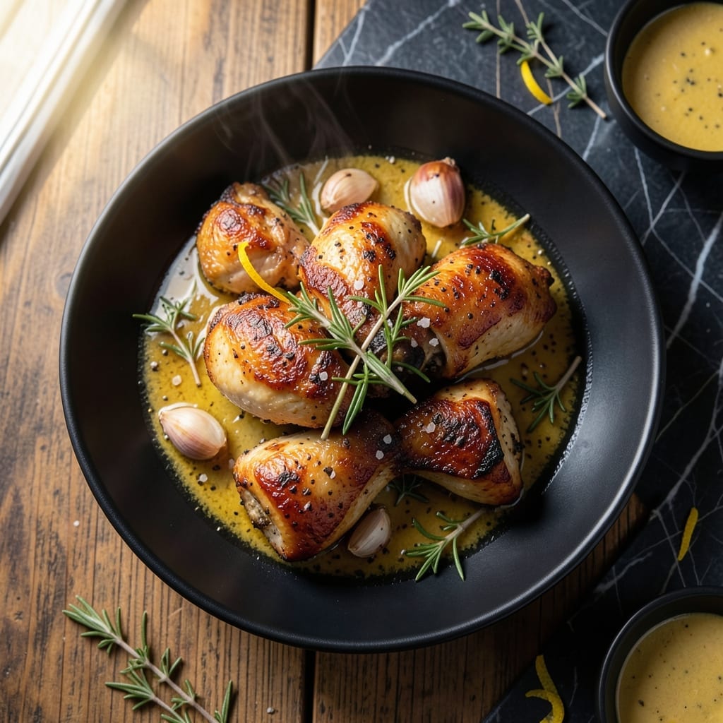 Recipe for Pan Fried Chicken Thighs: Crispy Skin and Herb-Infused Juiciness