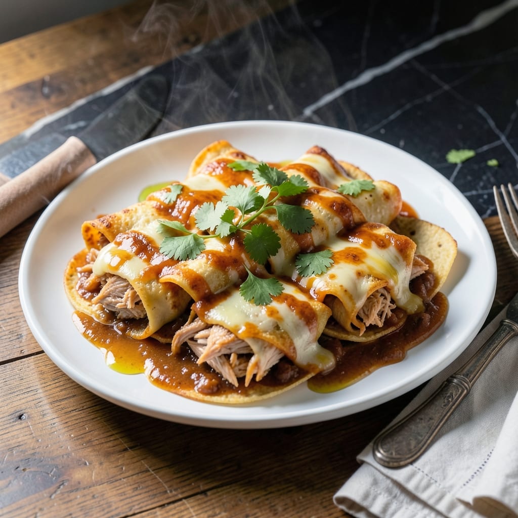 Chicken Enchiladas Recipe Natasha's Kitchen: Cheesy Sauce With Roll-Up Ease
