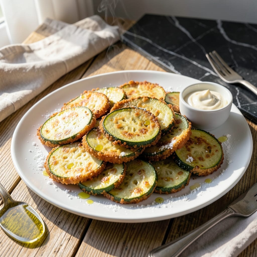 Recipe for Fried Courgettes: Crispy Golden Slices in Minutes