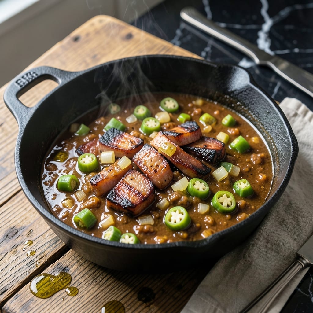 Patti LaBelle Gumbo Recipe: Smoky Andouille and Okra Richness
