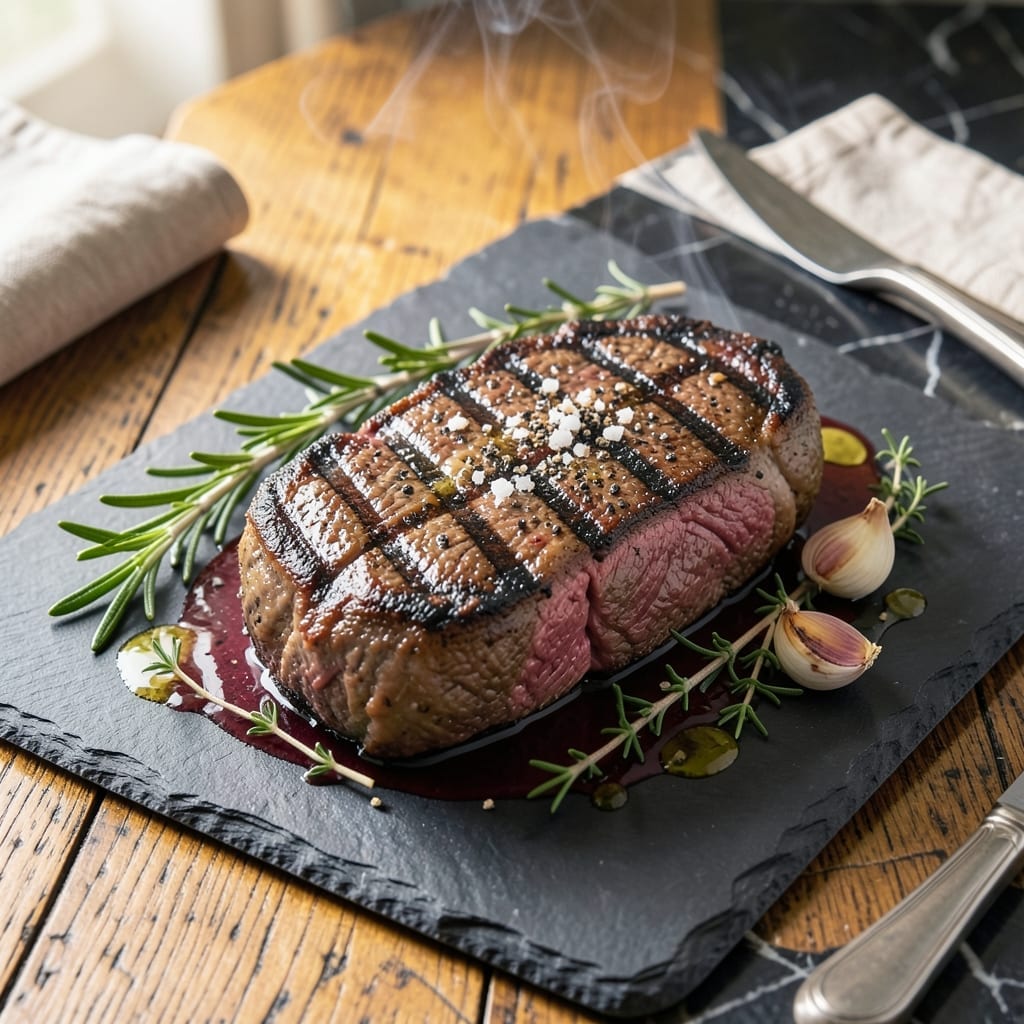 Charcoal Grilled Steak Recipe: Smoky Seared Crust With Garlic Herb Finish