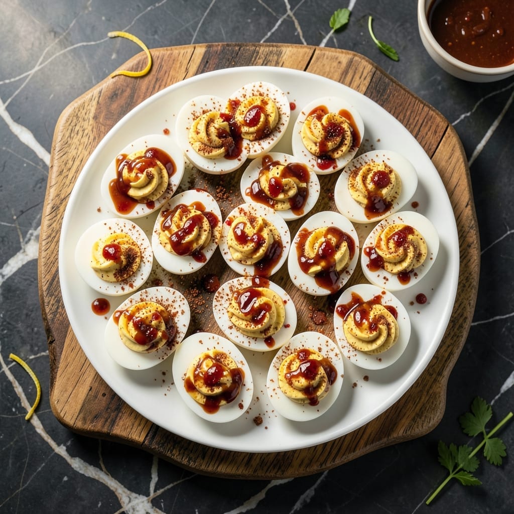 Dinosaur BBQ Creole Deviled Eggs Recipe: Spicy Kick for Party Appetizers
