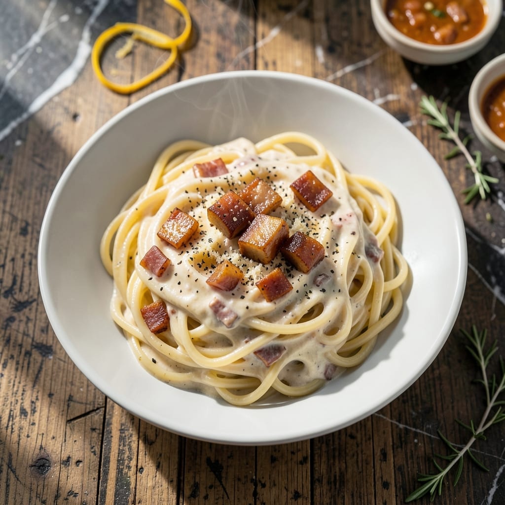 Carbonara Recipe With Cream: Traditional Roman Pasta With a Silky Twist