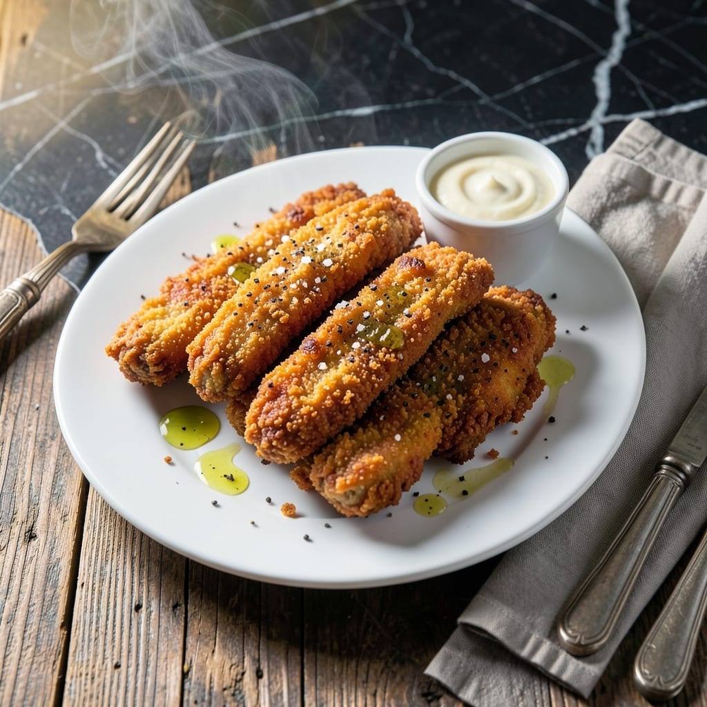 Fried Chicken Strips Recipe With Bread Crumbs: Triple-Coated Crunch in Every Bite