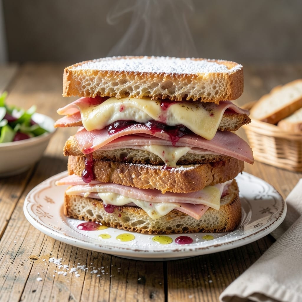 Recipe for Monte Cristo Sandwich: Golden Crust and Melty Cheese Delight