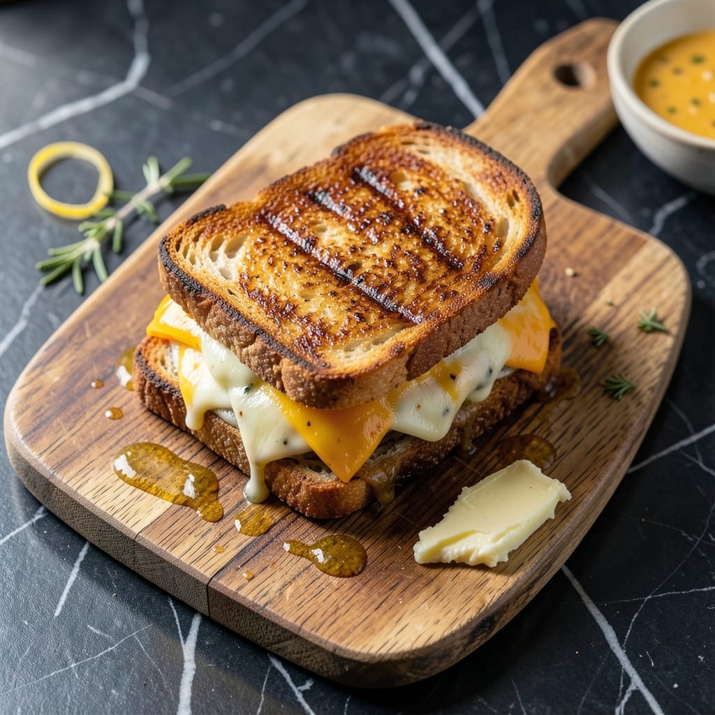 Bobby Flay Grilled Cheese Recipe: Three-Cheese Melt With Crispy Edge