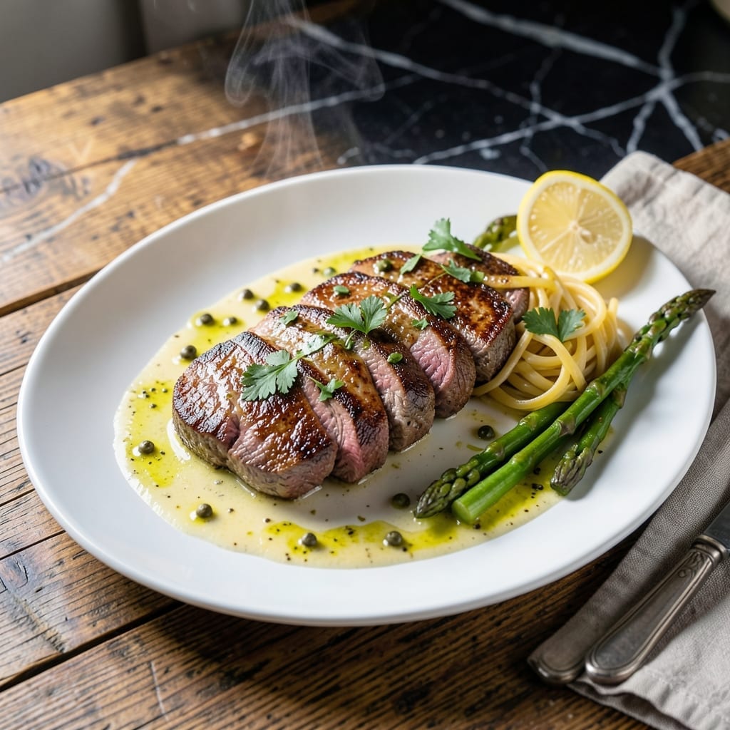 Beef Piccata Recipe: Lemon-Caper Sauce With Silky Finish