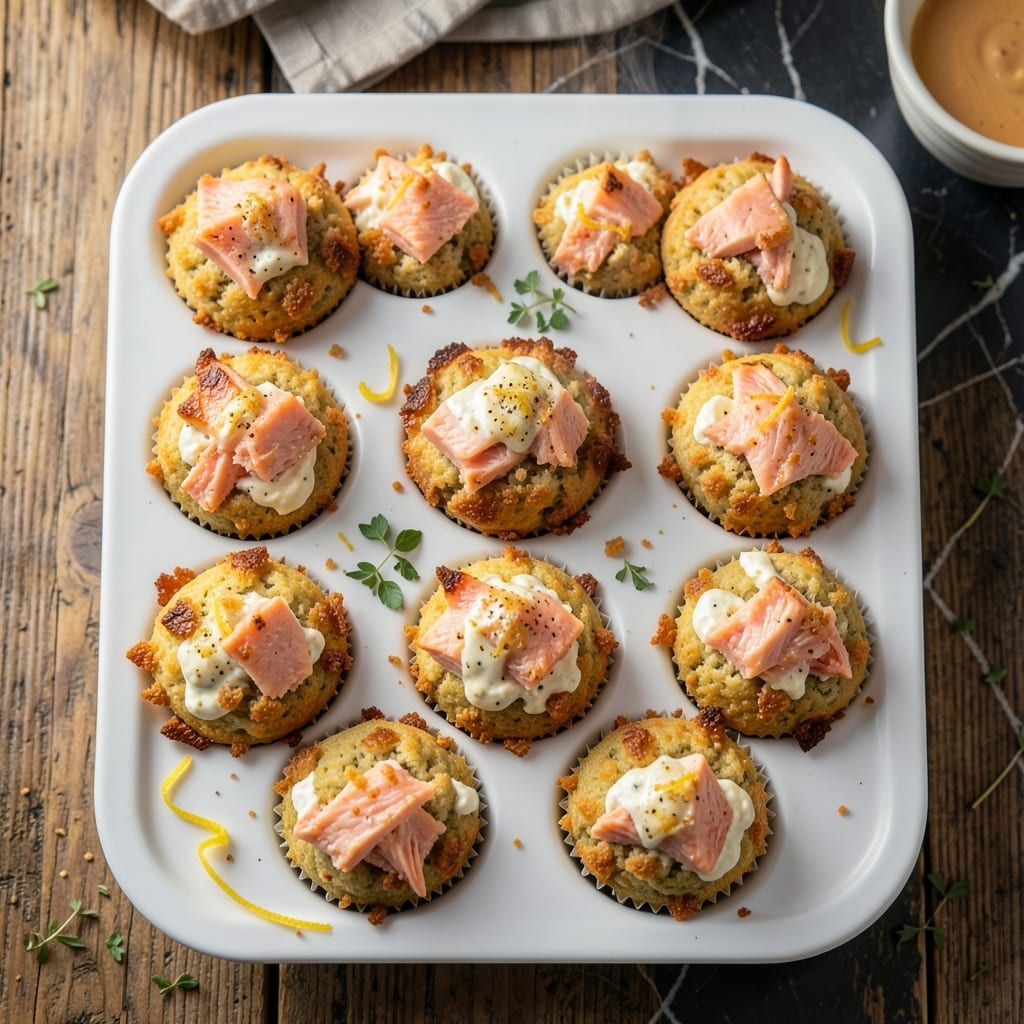 Killer Crack Salmon Muffins Recipe: Flaky Bites with Creamy Ritz Crunch
