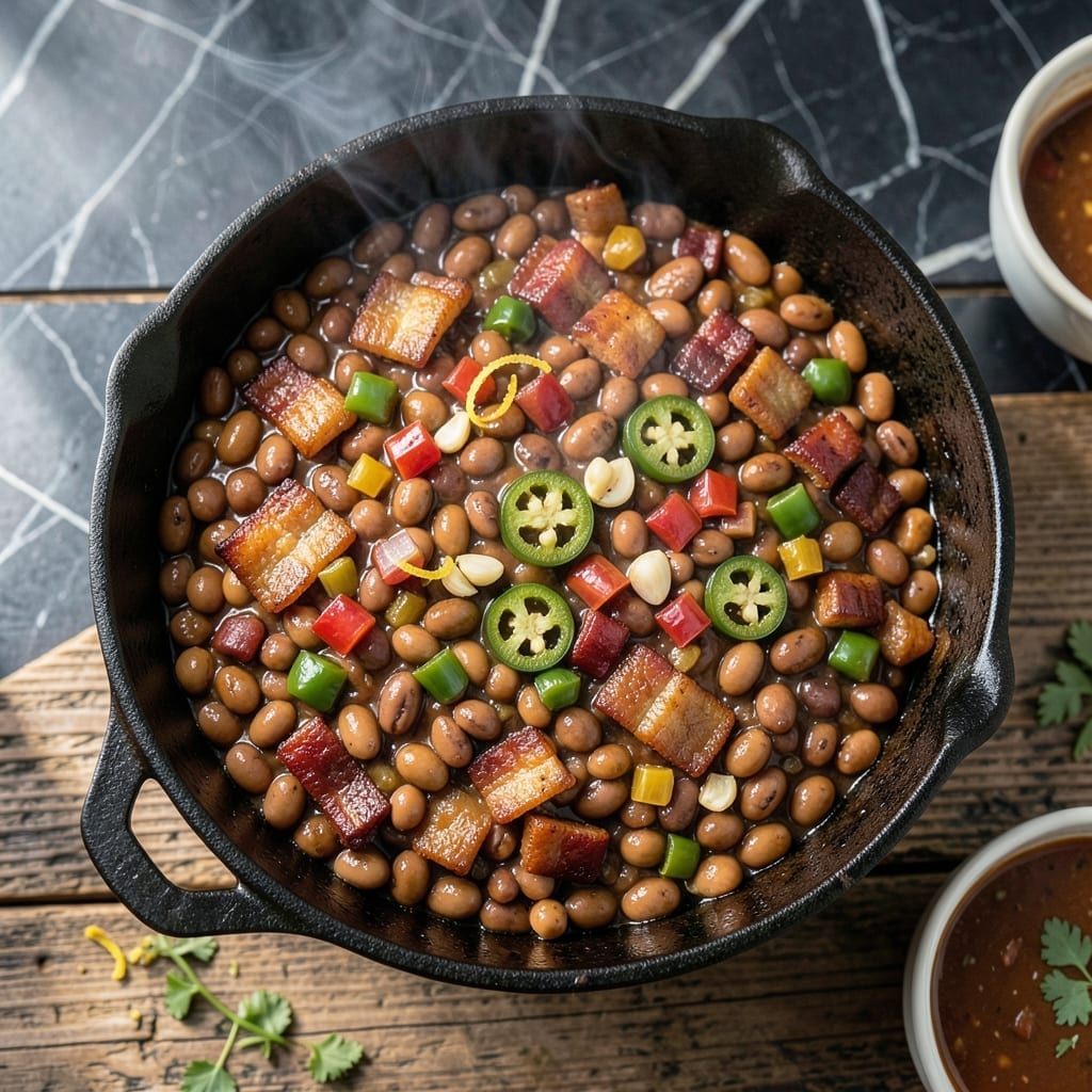 Texas Style BBQ Beans Recipe: Slow-Cooked Smoky Depth