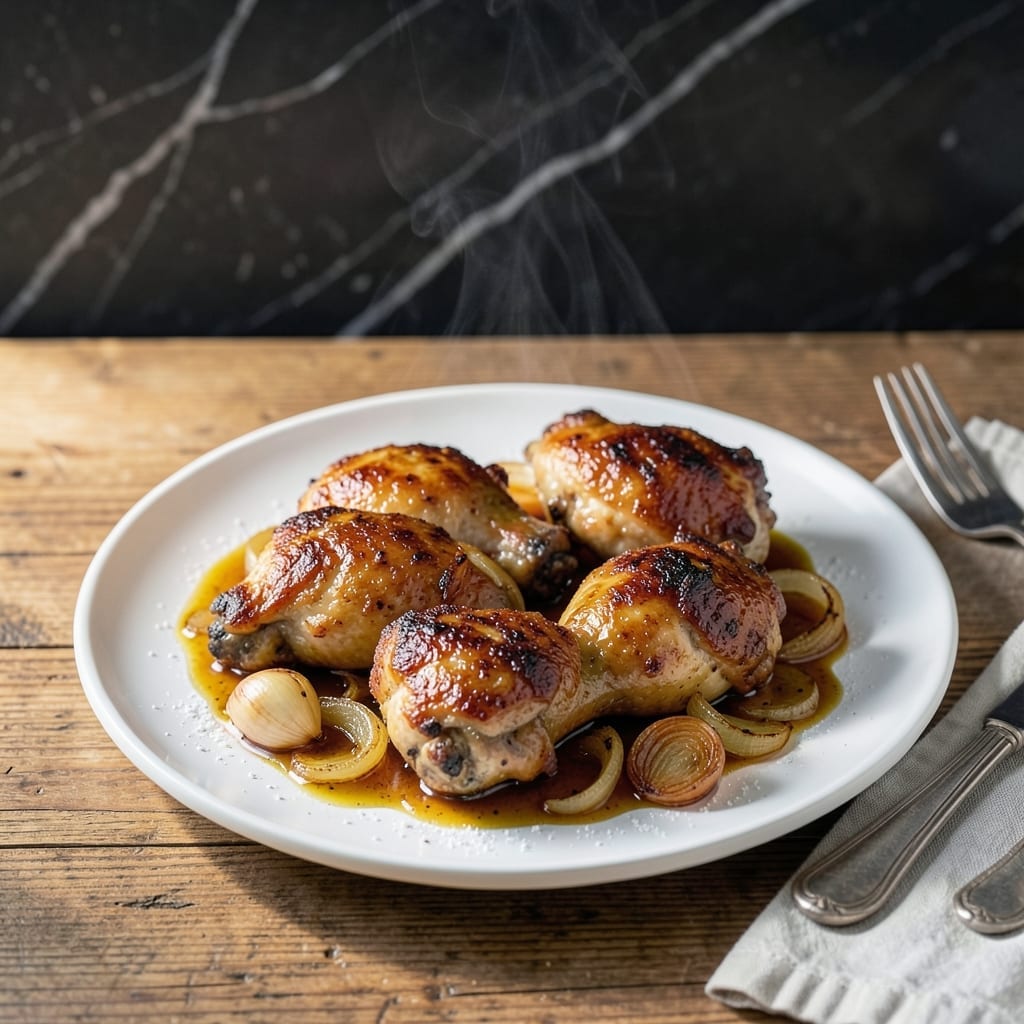 Recipe for Chicken Thighs with Sauce: Pan-Seared and Saucy Delight