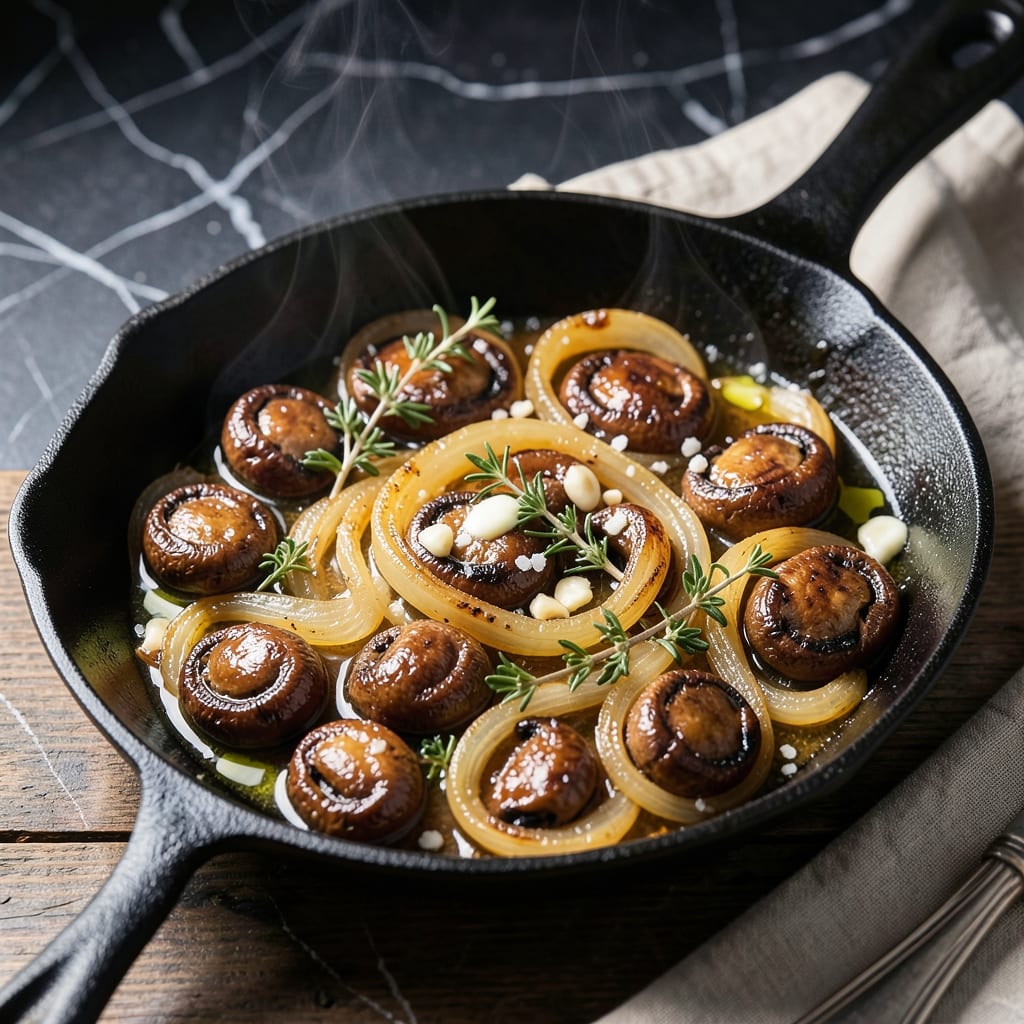 Recipe For Mushrooms And Onions: Caramelized Duet With Savory Depth
