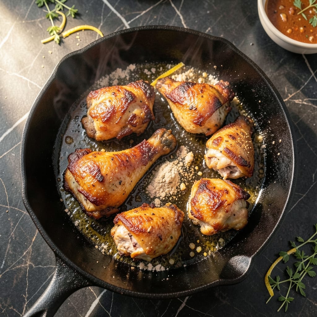 Fried Chicken Recipe in Frying Pan: Crispy Golden Crust With Juicy Centers