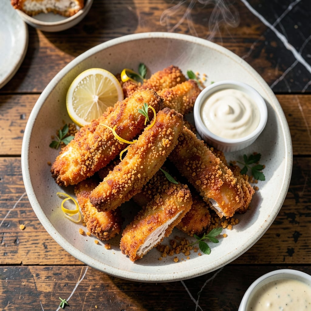 Fried Chicken Strips Recipe With Panko Bread Crumbs: Ultra-Crispy Coating With Tender Bites