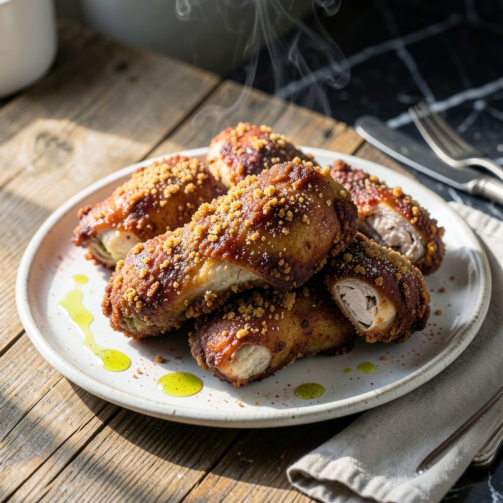 Fried Chicken Recipe With Bread Crumbs and Flour: Double-Crisp Coating That Stays Crunchy