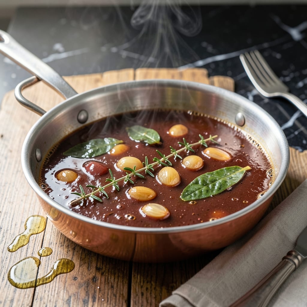 Traditional Bordelaise Sauce Recipe: Rich Red Wine Reduction in Minutes