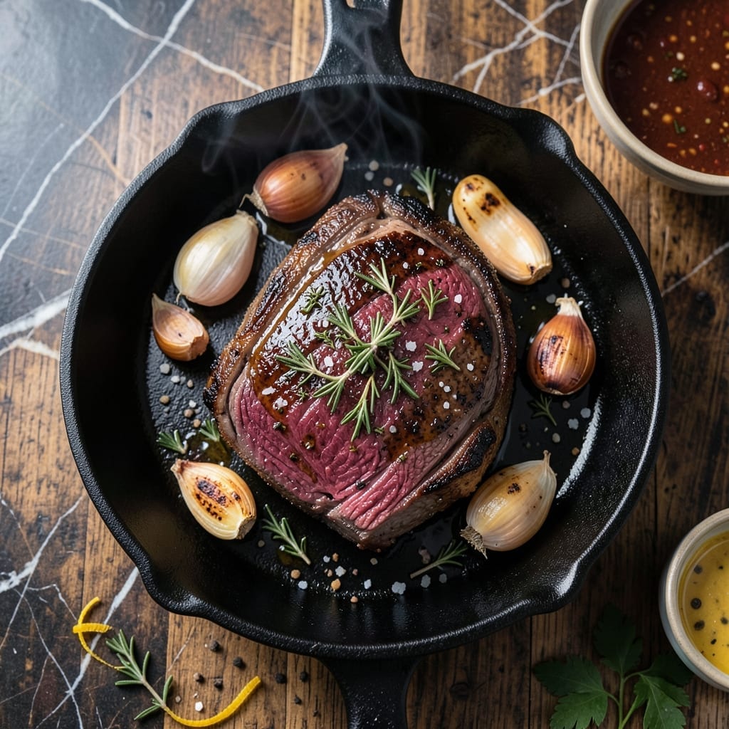 Recipe for New York Strip Steak Roast: Herb-Crusted Oven Perfection