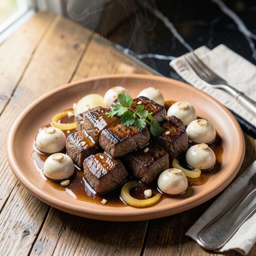 IHOP Steak Tips Recipe: Tender Sirloin With Mushroom Gravy IHOP Steak Tips Recipe: Tender Sirloin With Mushroom Gravy
