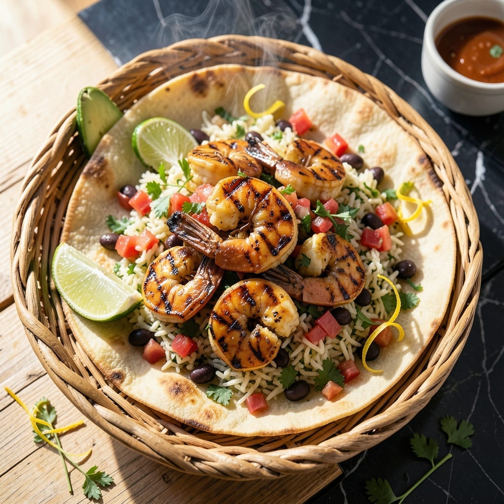 Grilled Shrimp Burrito Recipe: Smoky Spice in a Handheld Feast
