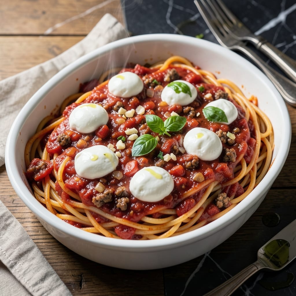 Baked Spaghetti Recipe With Ricotta Cheese: Cheesy Layers of Italian Comfort