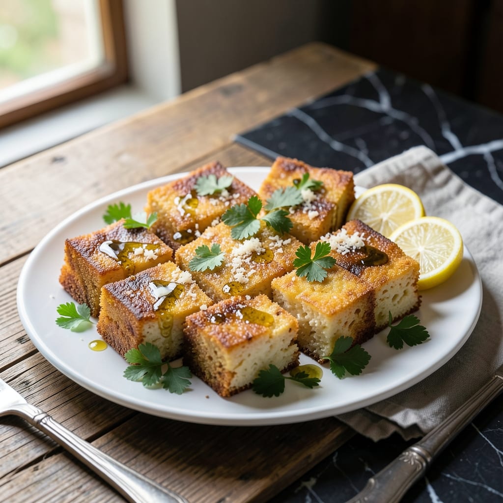 Fried Polenta Recipe Ideas: Crispy Golden Slices with Herbed Toppings