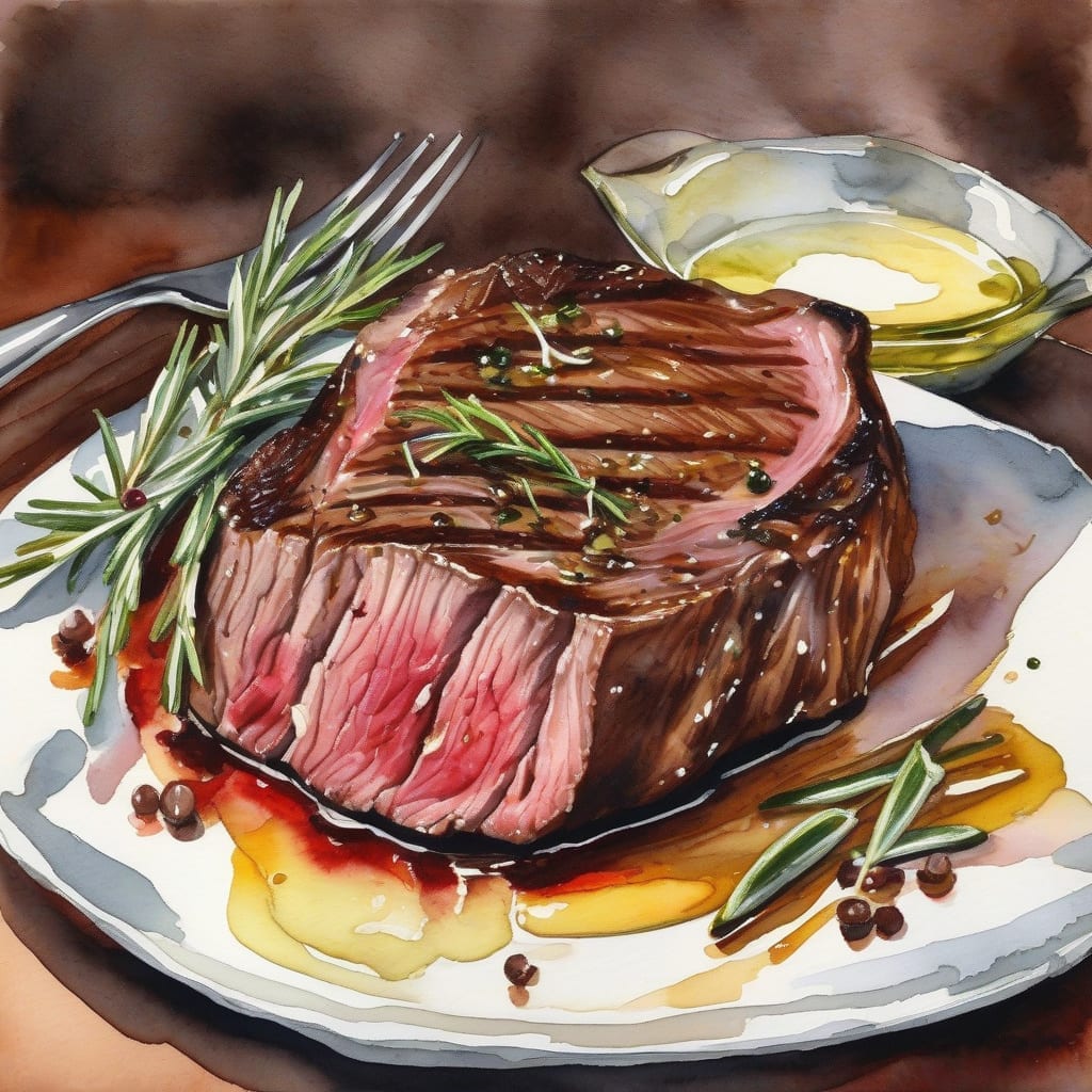 ribeye steak finely sliced recipe
