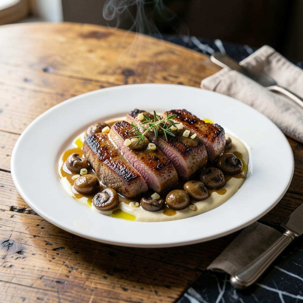 Recipe for Pork Medallions in Mushroom Sauce: Tender Cuts in Earthy Creaminess