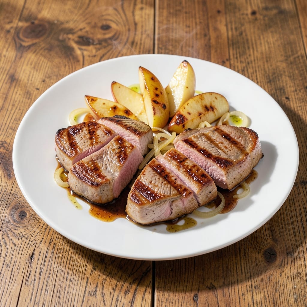Recipe for Boneless Pork Chops With Apples: Sweet and Savory Pan-Seared Delight