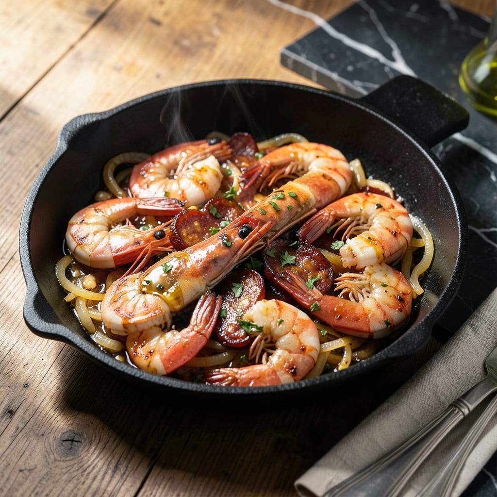 Shrimp and Chorizo Recipe: Smoky Spanish-Style One-Pan Dinner Shrimp and Chorizo Recipe: Smoky Spanish-Style One-Pan Dinner