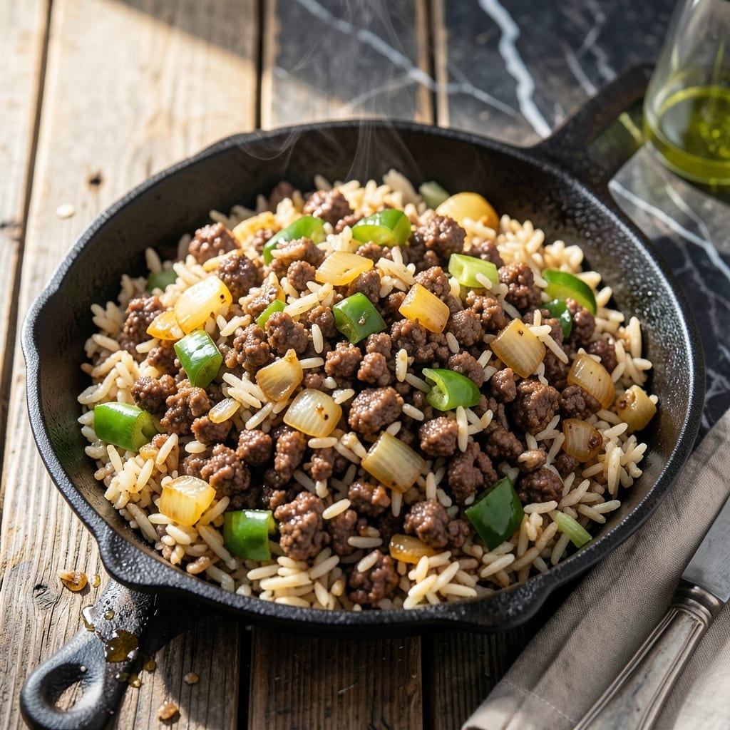 Dirty Rice Recipe Ground Beef: Cajun-Spiced One-Pot Meal