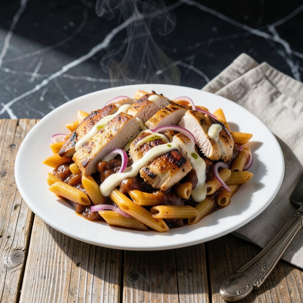 Barbecue Chicken Pasta Recipe: Smoky Sauce With Al Dente Bite