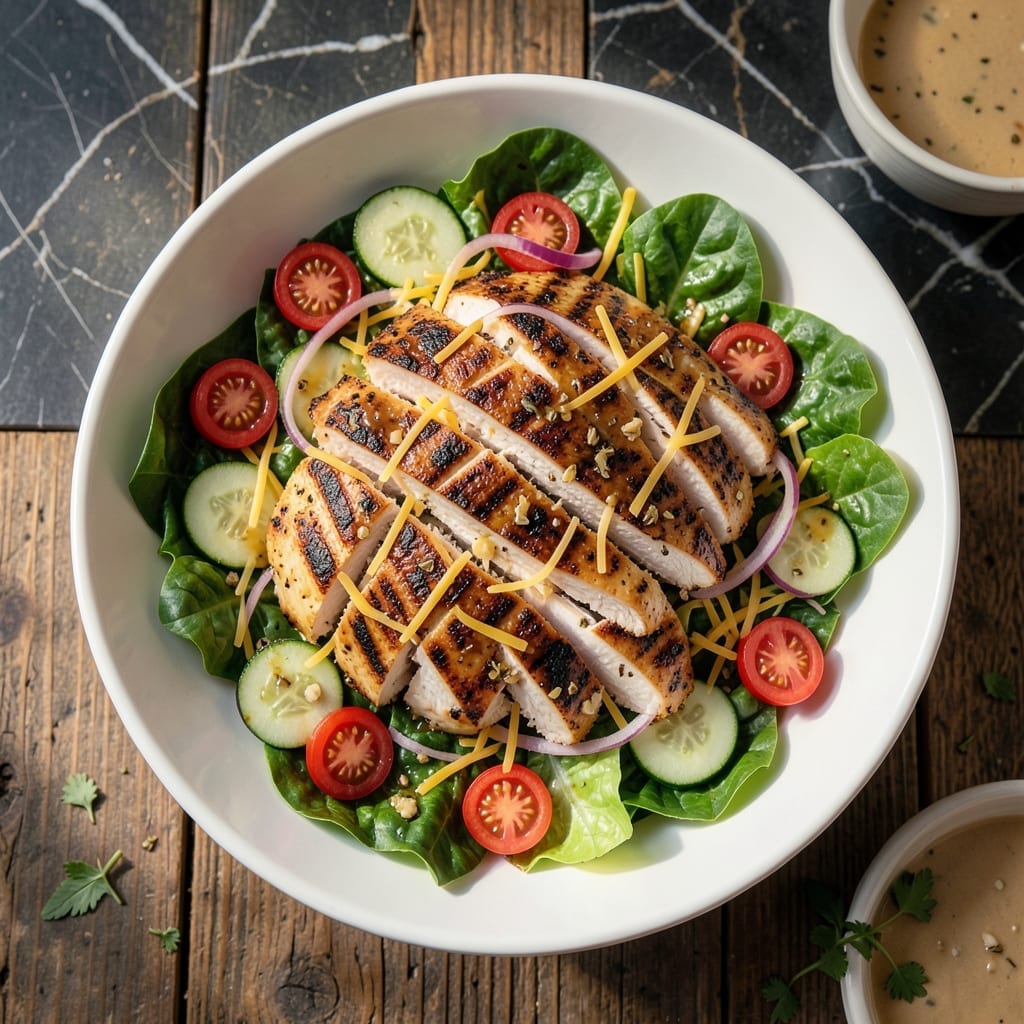 J Alexander's Grilled Chicken Salad Recipe: Smoky Char With Crisp Garden Greens