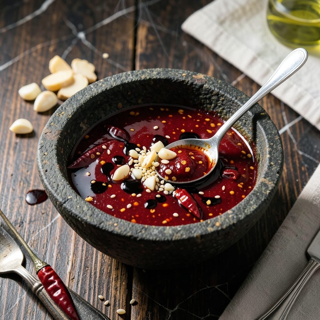 Recipe of Schezwan Sauce: Spicy Indo-Chinese Condiment for Stir-Fries