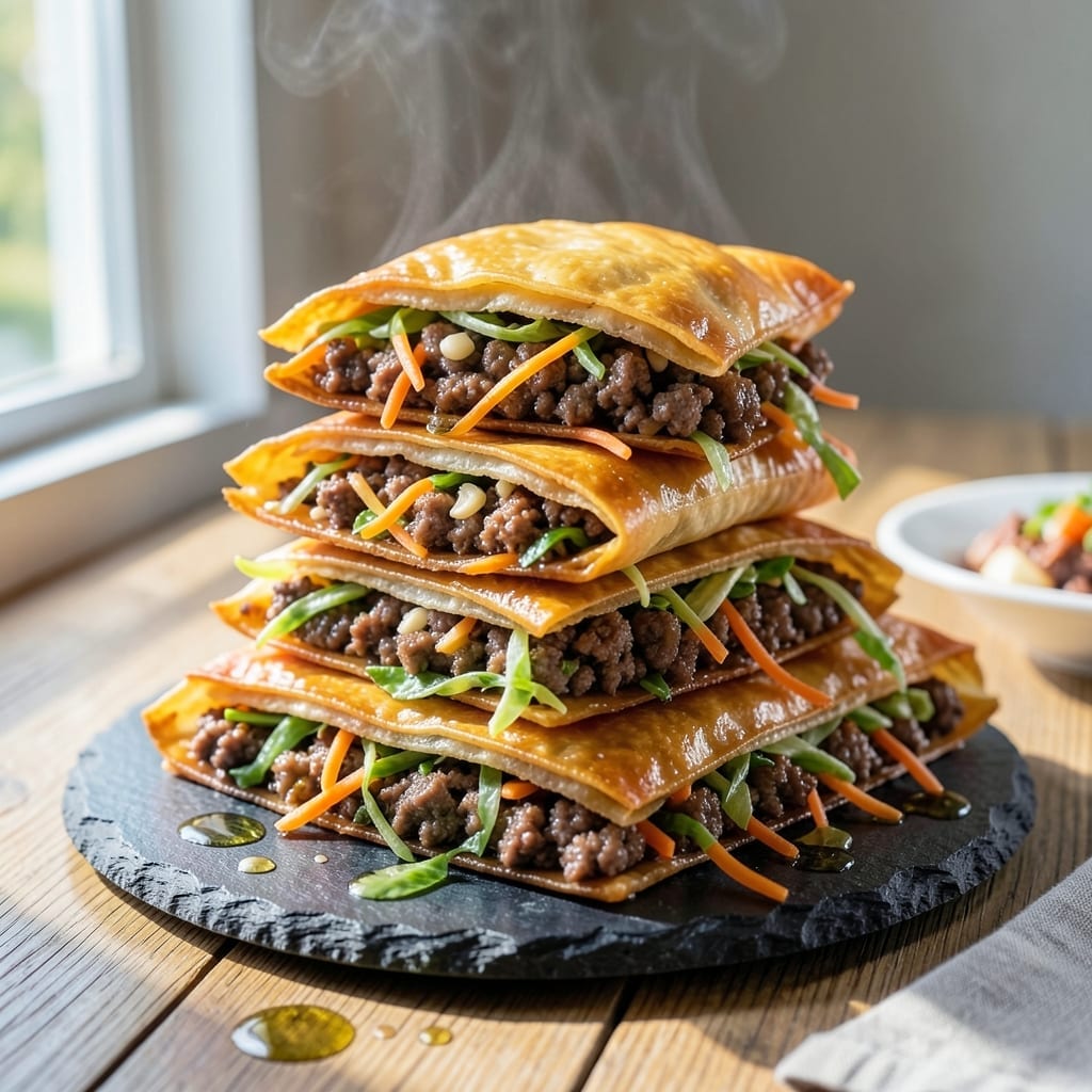 Egg Roll Recipe With Hamburger Meat: Asian-Inspired Crispy Wraps
