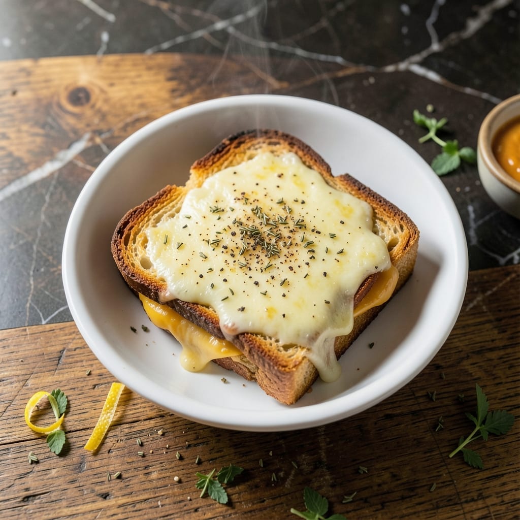 Chef Tyler Grilled Cheese Recipe: Triple Cheese Melt With Herb Crust Chef Tyler Grilled Cheese Recipe: Triple Cheese Melt With Herb Crust