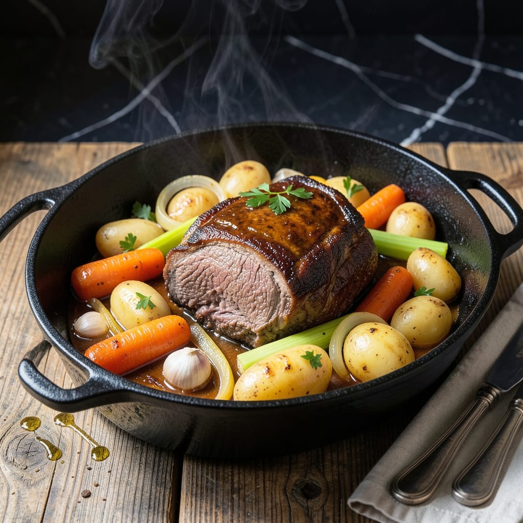 Healthy Pot Roast Recipe Dutch Oven: Hearty Lean Beef with Root Vegetables