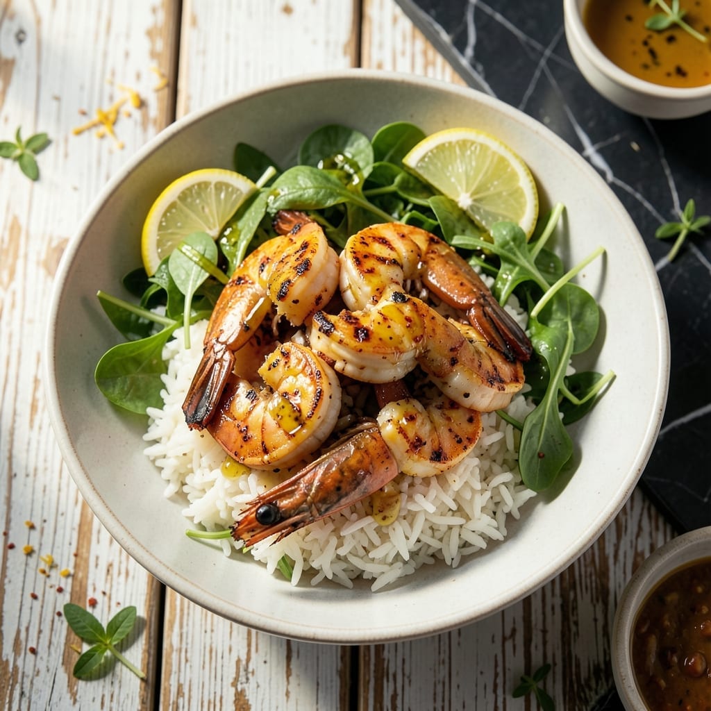 Grilled Shrimp Bowl Recipe: Zesty Citrus and Herb Infused Layers