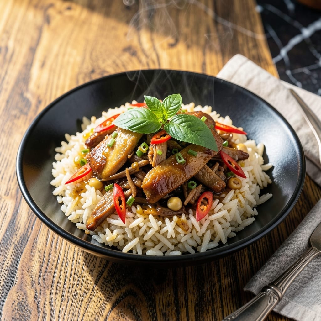 Duck Fried Rice Recipe Thai: Wok-Tossed Street Food with Bold Lemongrass Duck Fried Rice Recipe Thai: Wok-Tossed Street Food with Bold Lemongrass