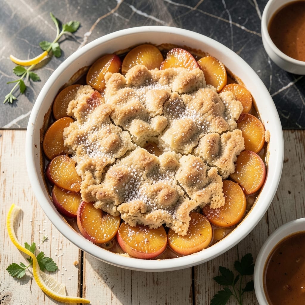Easy Peach Cobbler Recipe With Canned Peaches: Biscuit Topping in 30 Minutes