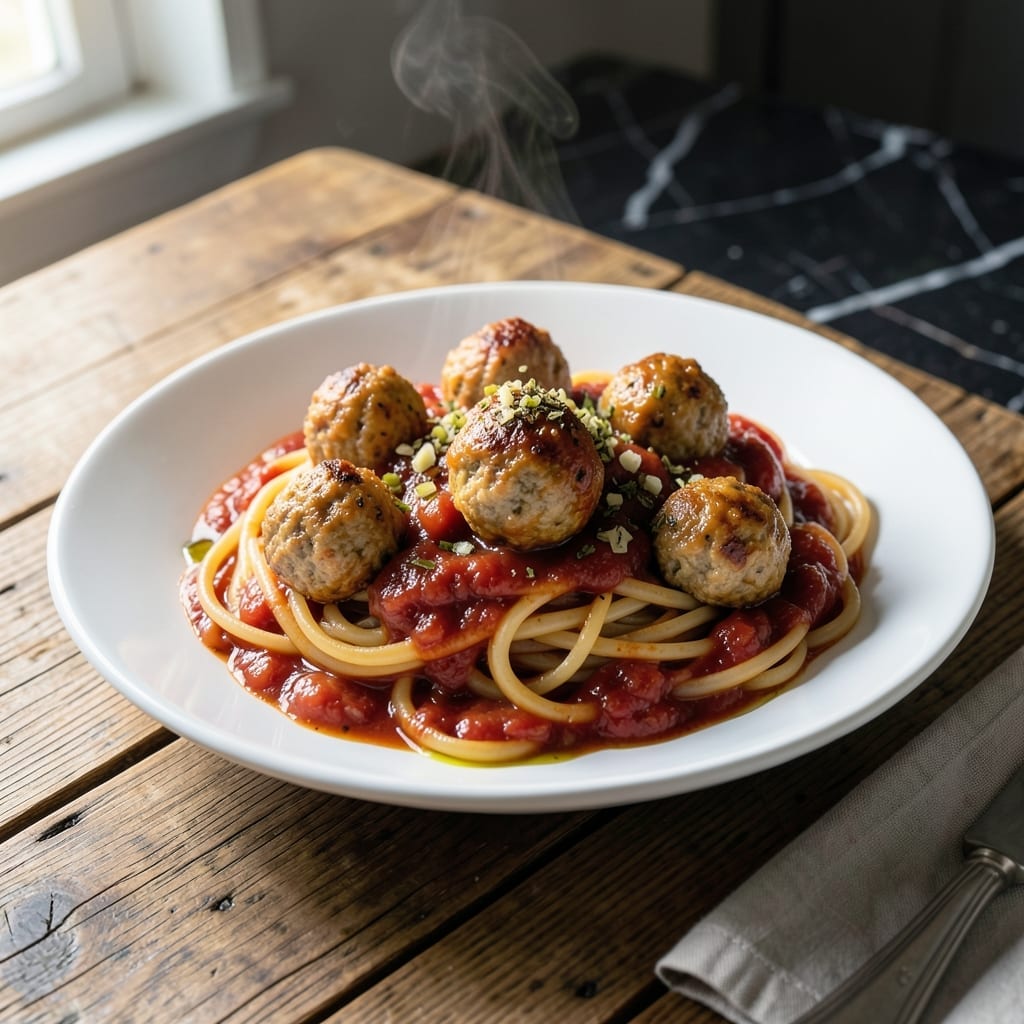 Spaghetti and Meatballs Recipe With Jar Sauce and Frozen Meatballs: Weeknight Dinner in 30 Minutes