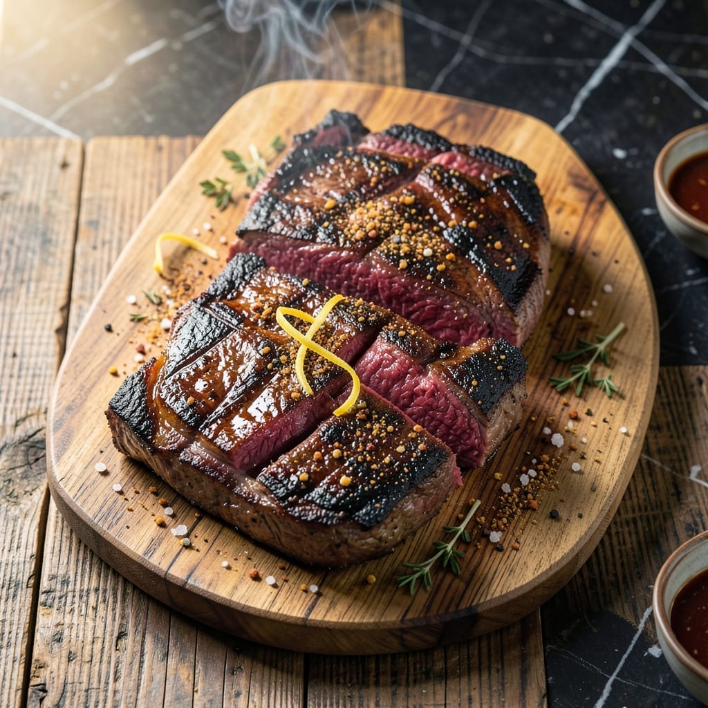 BBQ New York Steak Recipe: Grill-Master’s Charred Crust