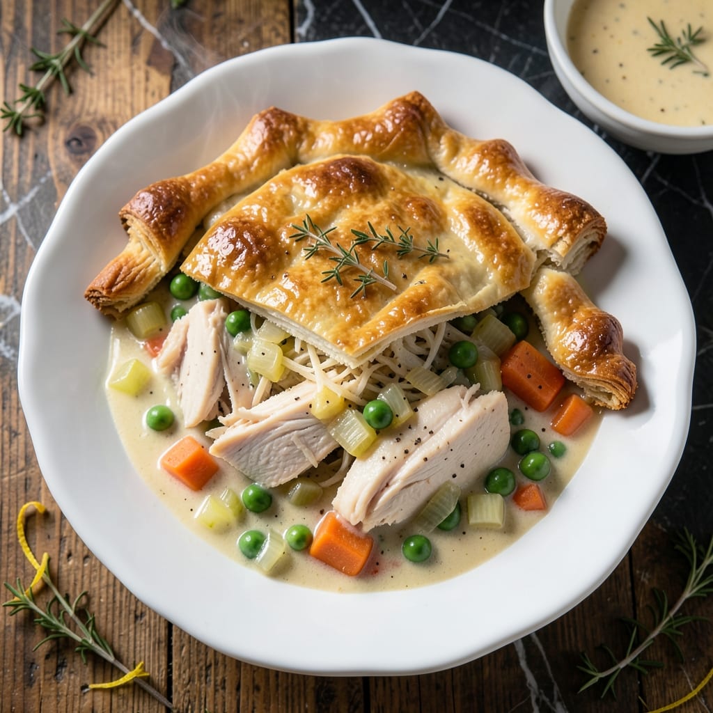 Pot Pie Recipe Cream Of Chicken Soup: Flaky Crust With Creamy Filling