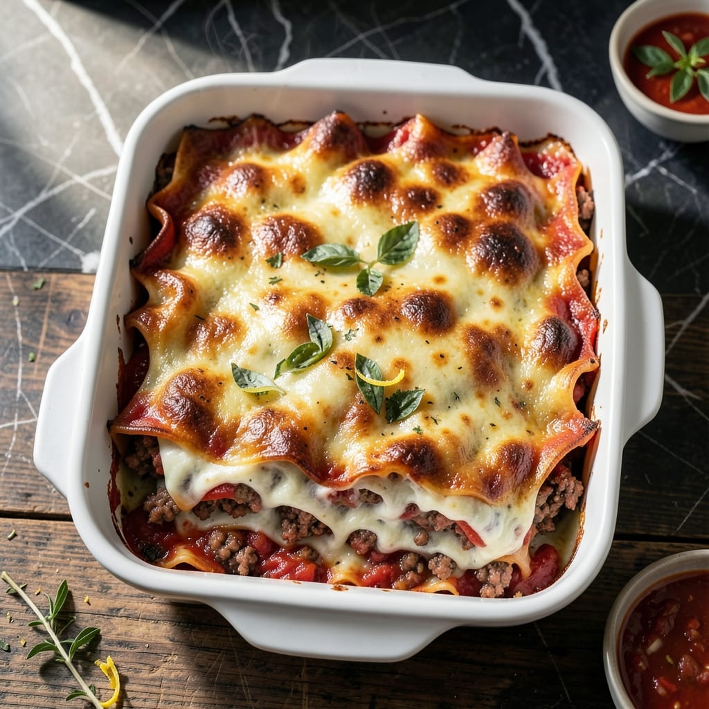 Lasagna Recipe Ready to Cook Noodles: No-Boil Layers of Cheesy Perfection