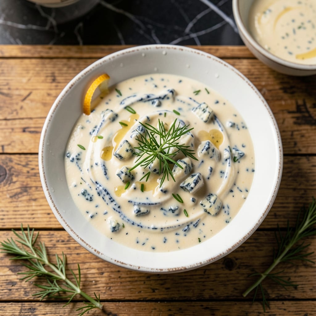Blue Cheese Dressing Recipe No Mayo: Tangy Buttermilk Base With Crumbly Blue Cheese