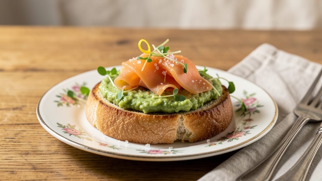 Smoked Salmon and Avocado Tartine